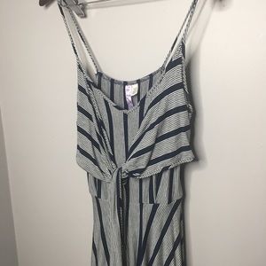 Boutique blue & white stripe summer dress.